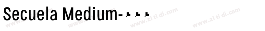 Secuela Medium字体转换